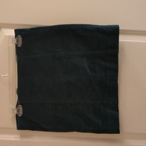 Dark Green Courdoroy Mini Skirt